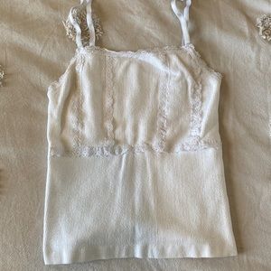 BDG White Lace Tank Top